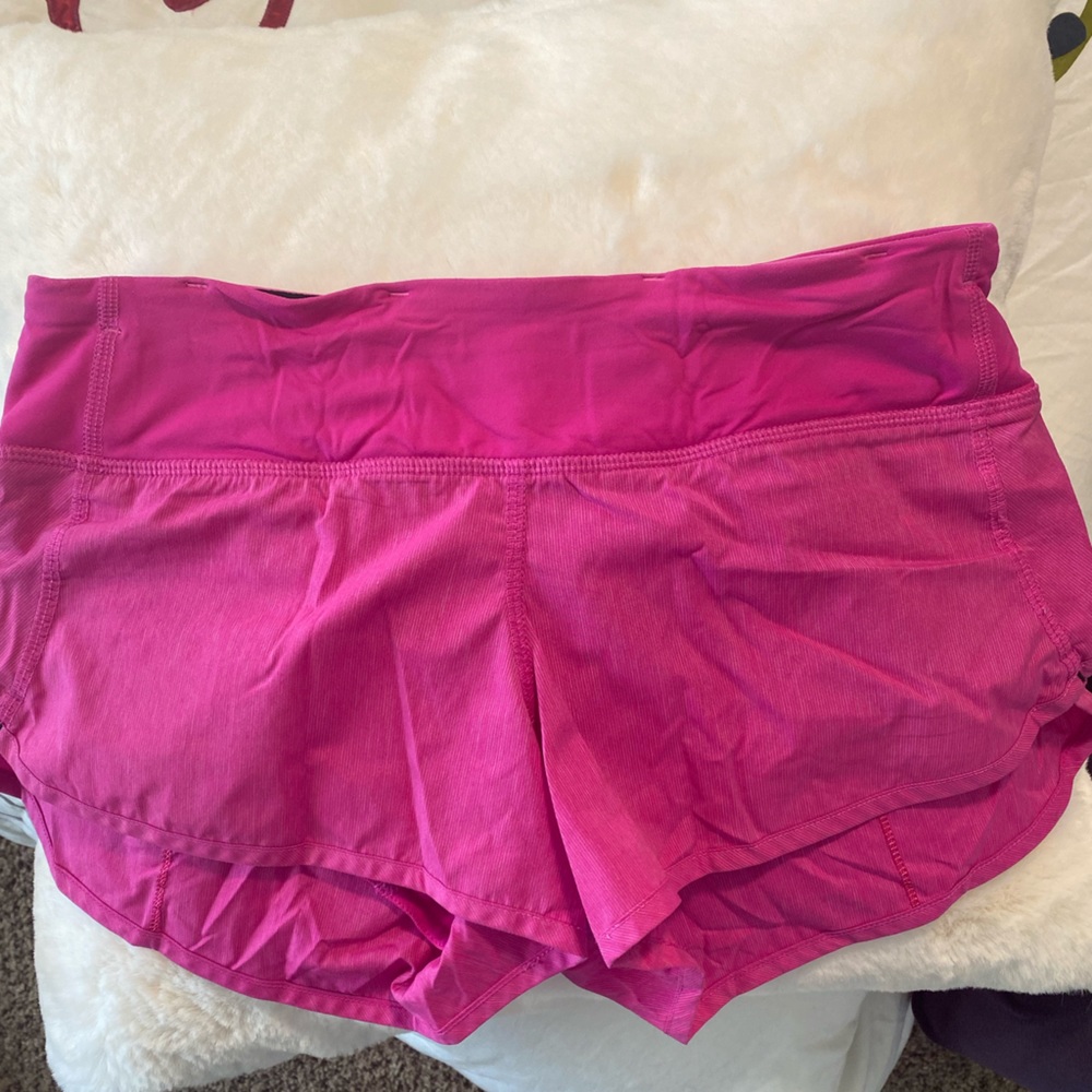 Lululemon Speed Shorts Paris Pink HTF